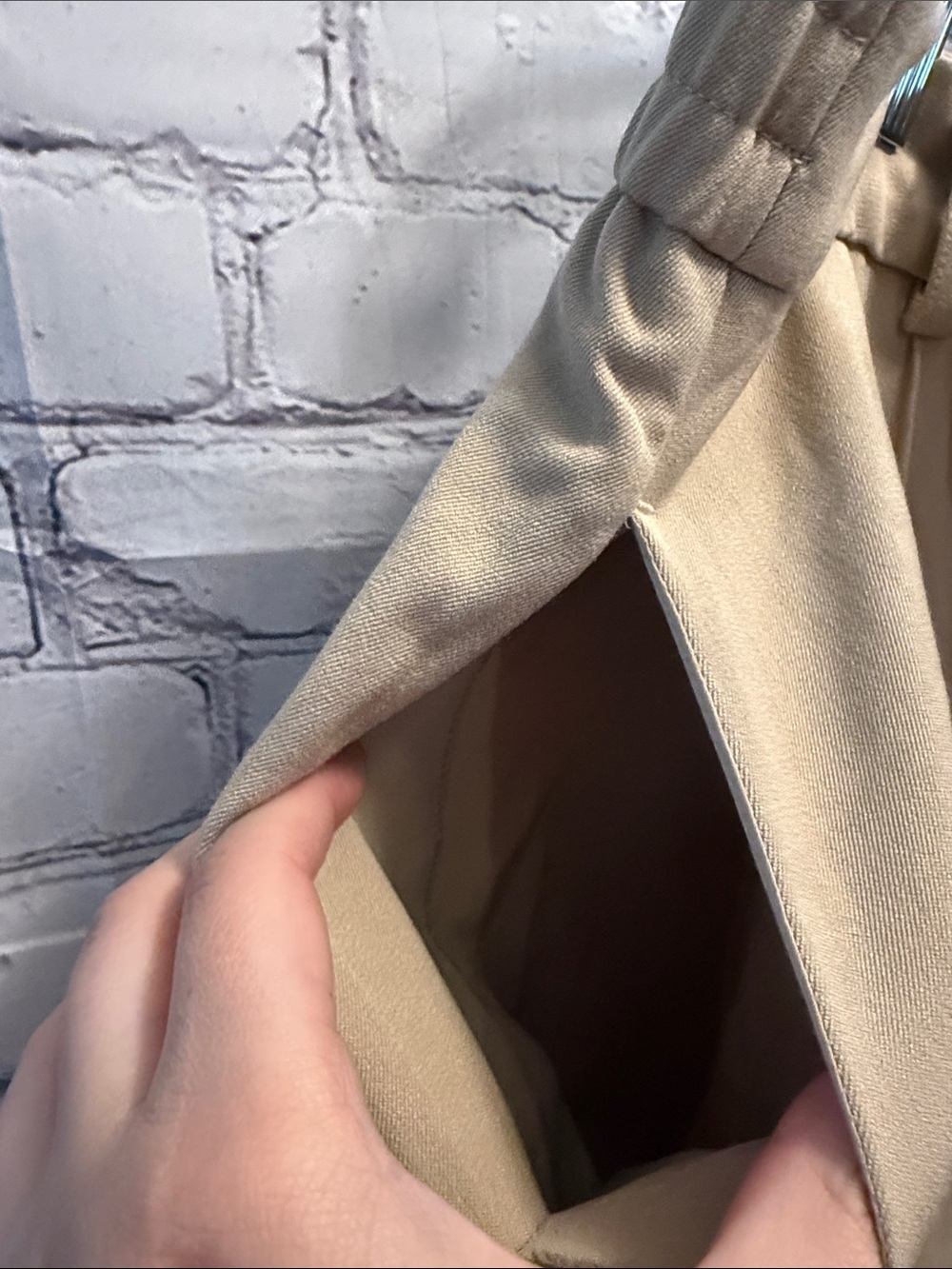 Adrianna Papell Tan Wide-Leg Trousers - Picture 6 of 8